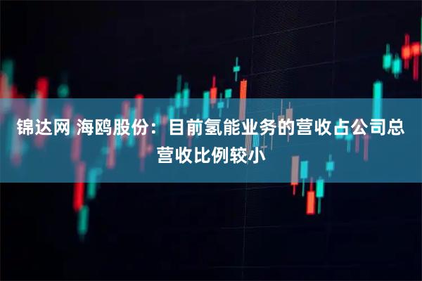 锦达网 海鸥股份：目前氢能业务的营收占公司总营收比例较小